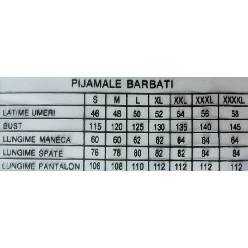 tabel-marime-pijamale